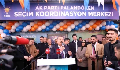 Palandöken’de miting gibi SKM açılışı