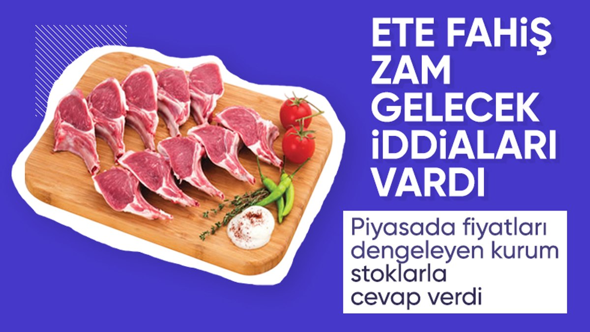 Et ve Süt Kurumu’ndan kırmızı et fiyatlarında artış iddialarına yanıt