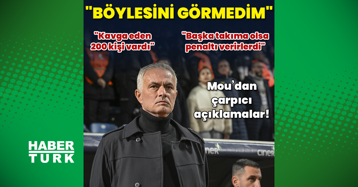 Jose Mourinho: Kariyerimde ilk kez burada görüyorum