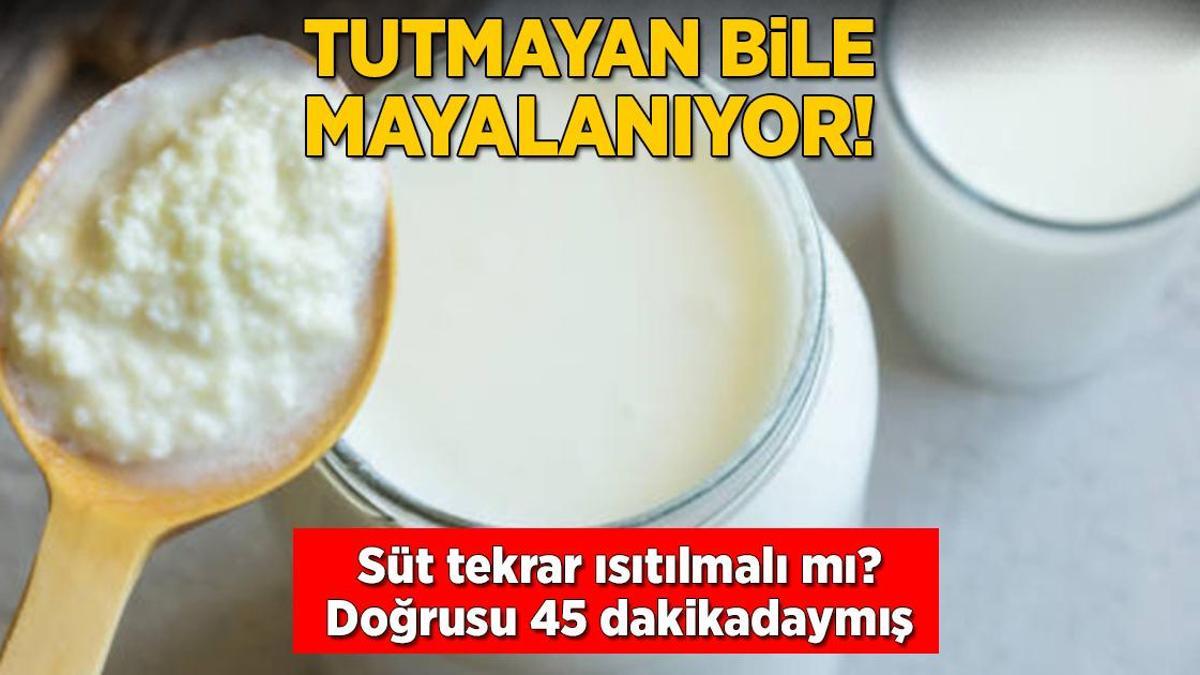 Tutmayan yoğurt bile 45 dakikada mayalanıyor! Fırında ısıtılan süt çare olacak