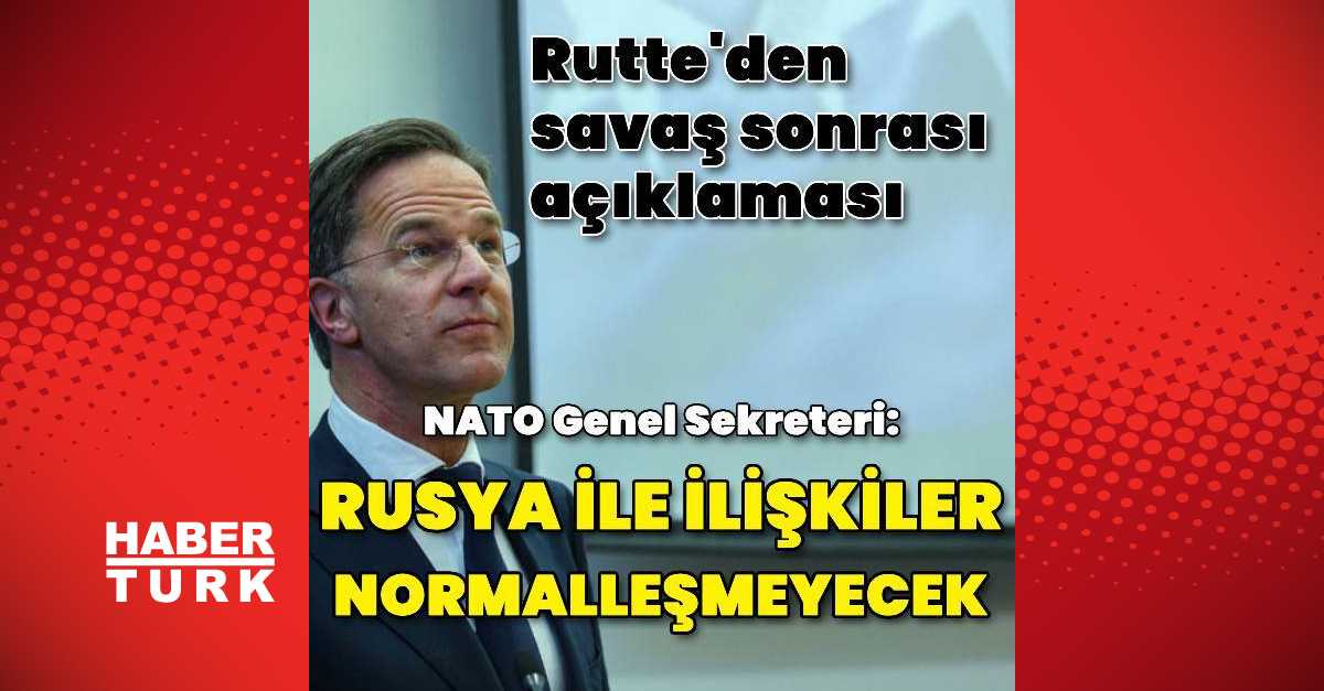 Mark Rutte: Rusya ile ilişkiler normalleşmeyecek